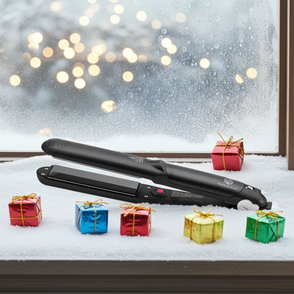 Rock&Rose Stoomstijltang - 150-230°C - Zwart