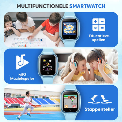 Rock&Rose 4G GPS Horloge Kind - Blauw