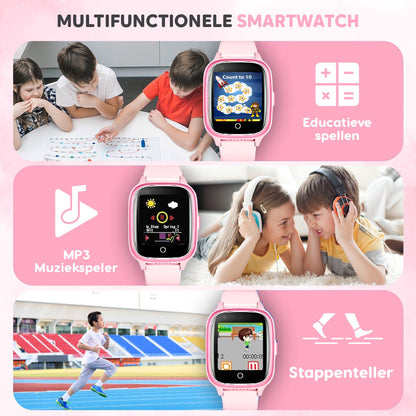 Rock&Rose 4G GPS Horloge Kind - Roze