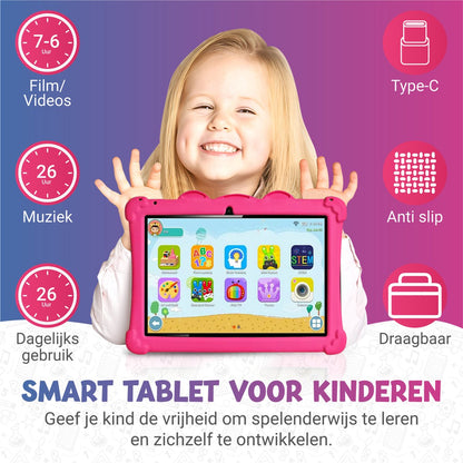 Rock&Rose Tablet Voor Kinderen - 10.1 Inch - Roze