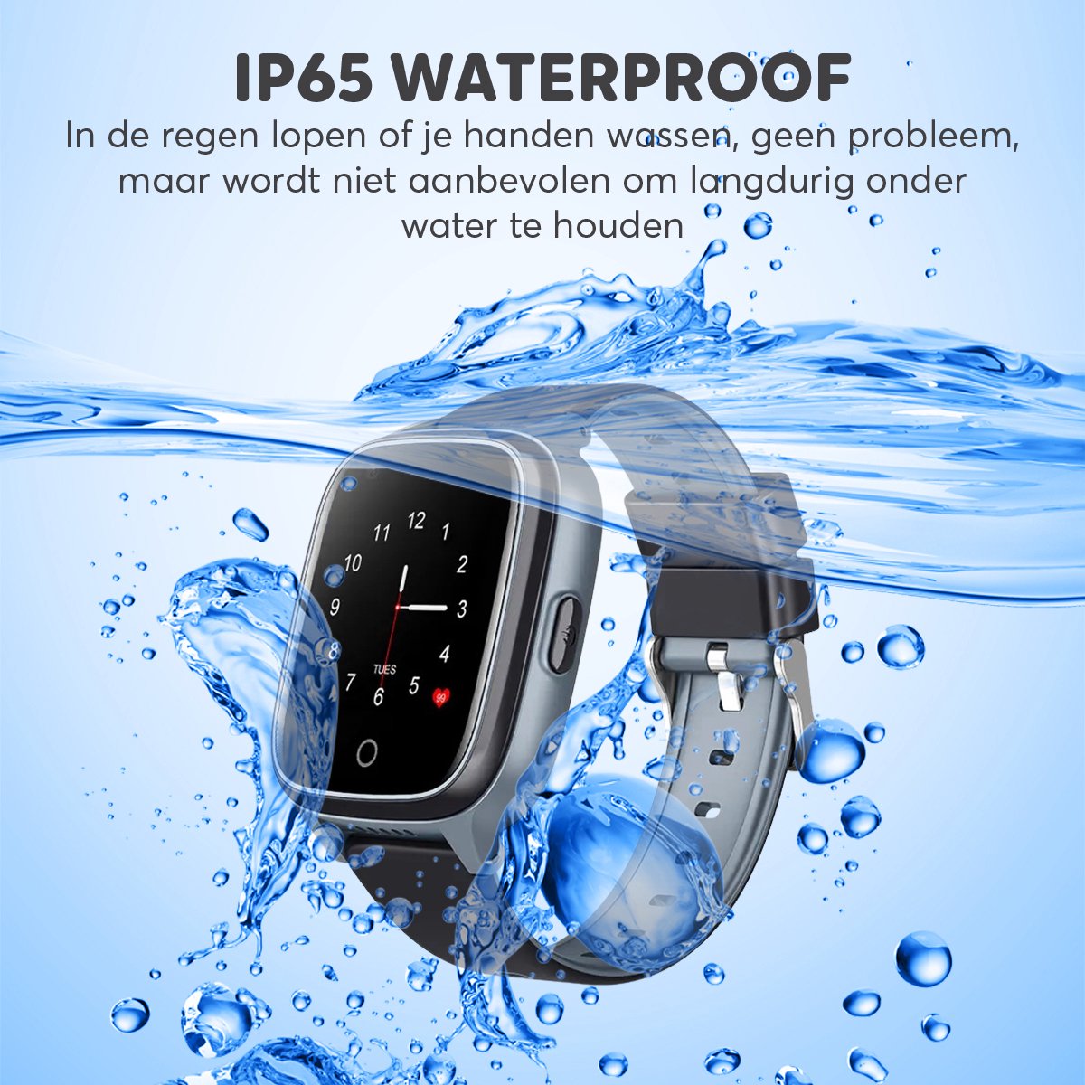 Rock&Rose 4G GPS Horloge Kind - Inclusief Simkaart