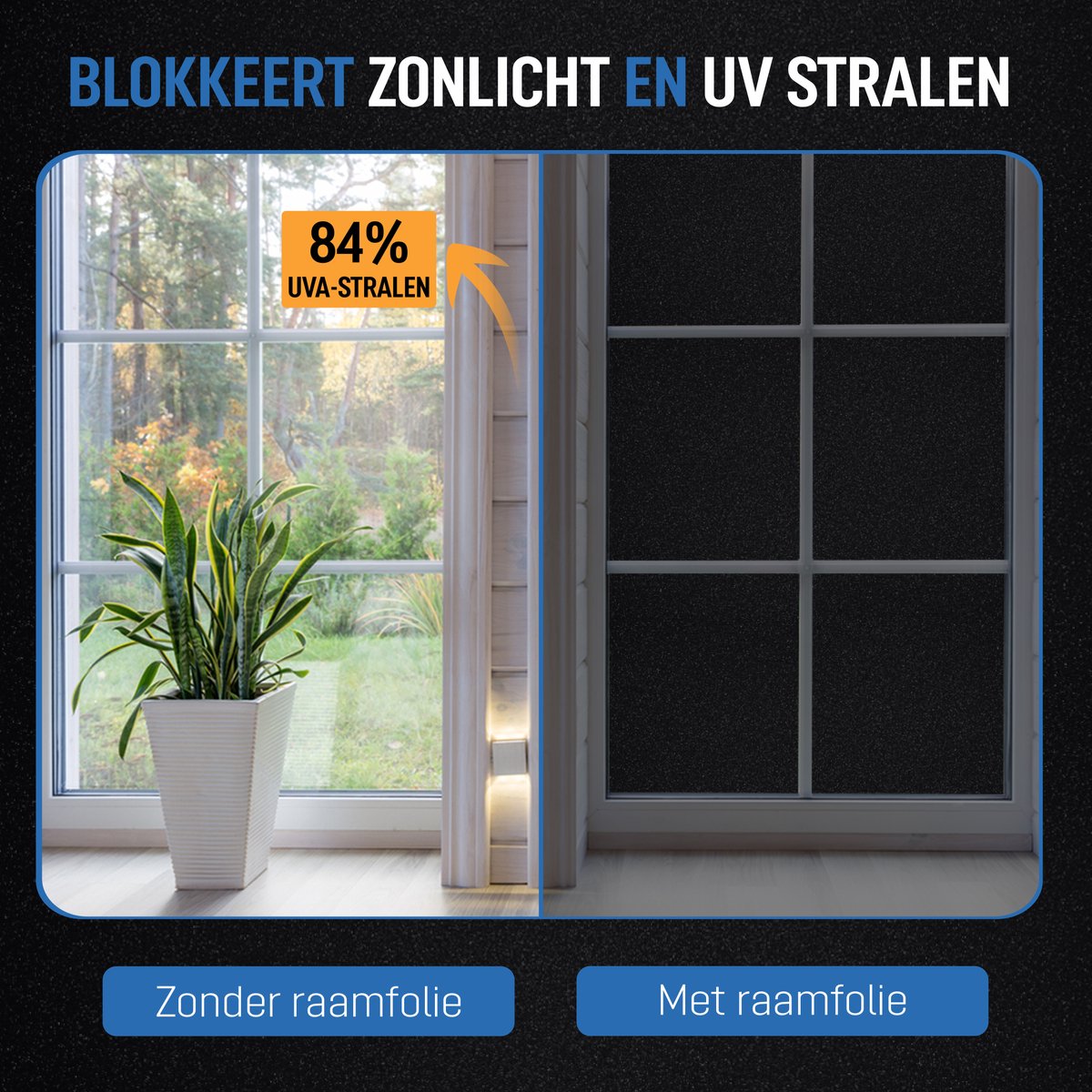 Rock&Rose Verduisteringsdoek - 60 cm x 200 cm - Zwart