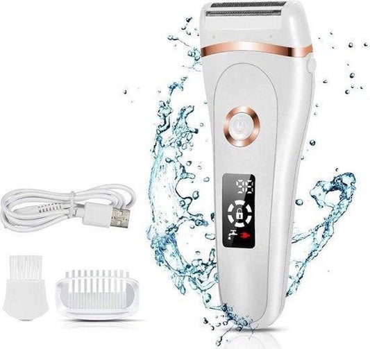 Rock&Rose 3 in 1 Ladyshave - Voor Gladde Benen en Gevoelige Huid - Scheerapparaat Vrouw - Draadloos