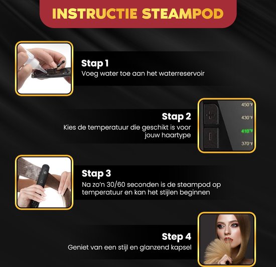 Stoomstijltang instructies 