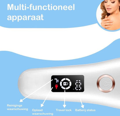 Ladyshave uitleg display 