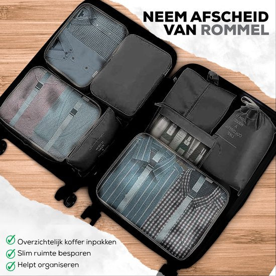 Packing Cubes in koffer 