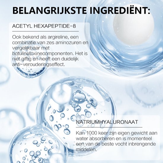Anti-verouderingsserum ingrediënten 