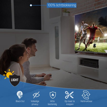 Verduisteringsdoek in woonkamer