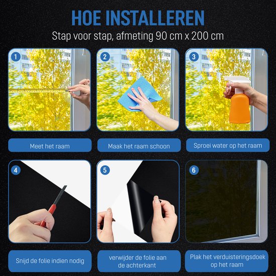 Verduisteringsdoek instructies 