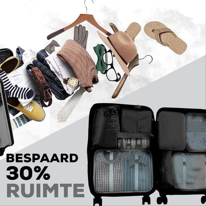 Packing Cubes bespaard 30& ruimte 