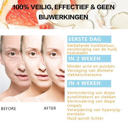 Gezichtsserum before/after 