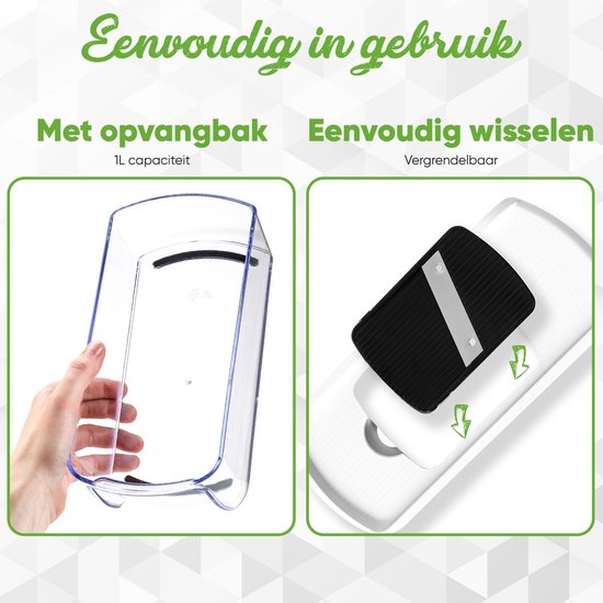 Mandoline met opvangbak 