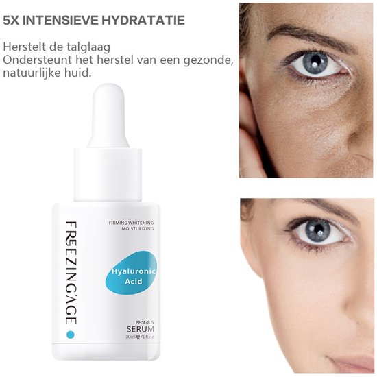 Freezing'Age Hyaluronzuur Serum - Anti-aging Gezichtsserum - Hyaluronic Acid - 30 ml.