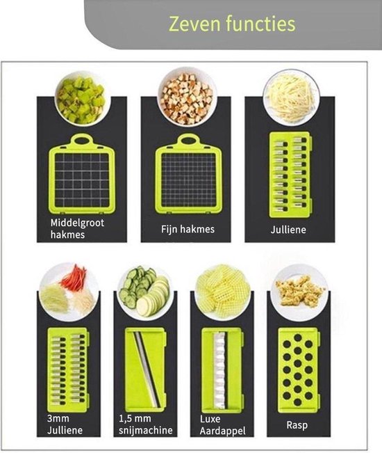 Mandoline functies messen