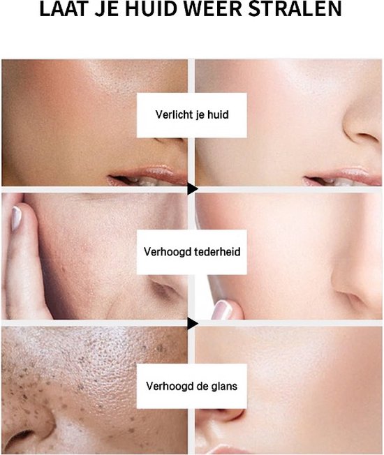 Gezichtsserum before/after 