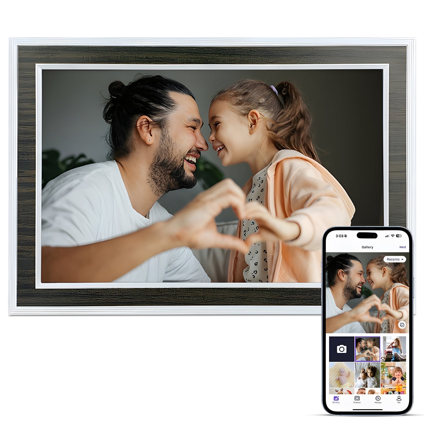 Rock&Rose X14 Digitale Fotolijst - 32 GB - 10.1 Inch.