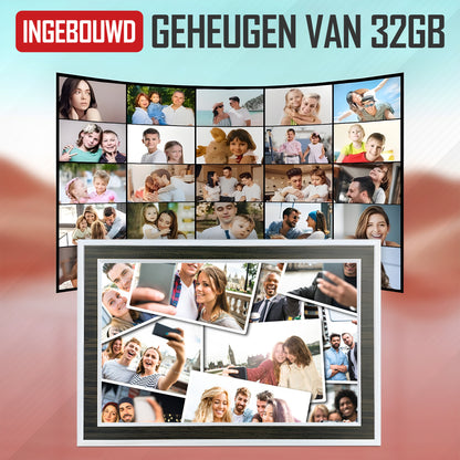 Rock&Rose X14 Digitale Fotolijst - 32 GB - 10.1 Inch.